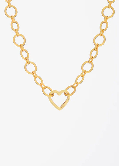 Collar Broche Corazón Gold By Jose Y Cami