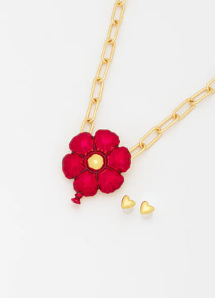 Collar Flor + Aretes By Jose Y Cami