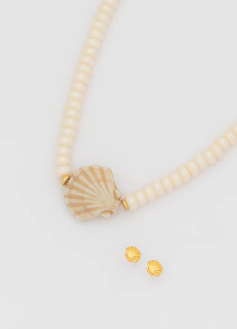 Collar Concha + Aretes