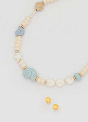Collar Caracoles + Aretes
