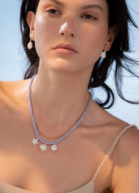 Collar 2 en 1 Mar + Aretes