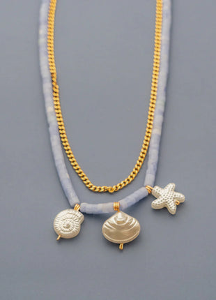 Collar 2 en 1 Mar + Aretes