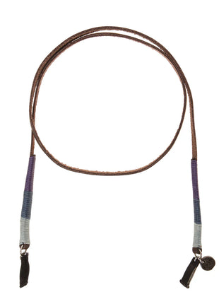 Cuelga Gafas Cuero Bordado