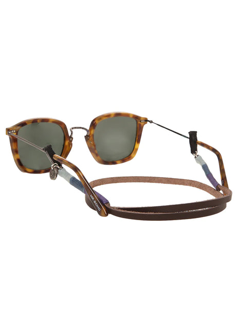 Cuelga Gafas Cuero Bordado