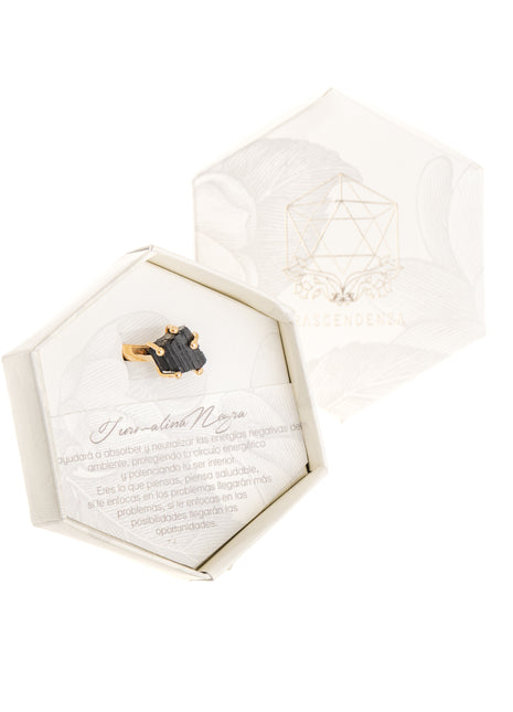 Anillo Turmalina Negra