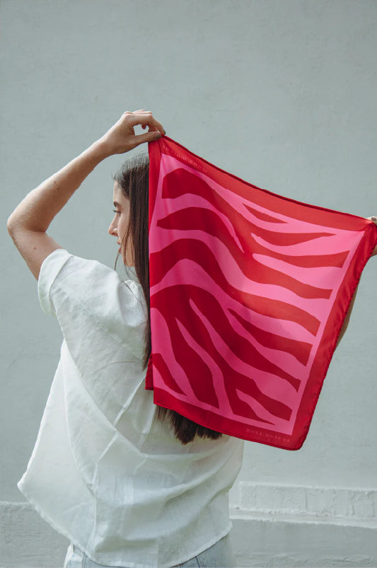 Pañoleta Pink Zebra 50x50