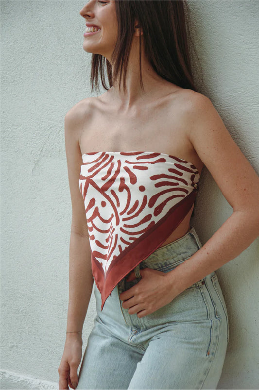 Pañoleta Palmas Light 70X70