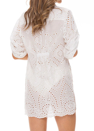 Camisa con Ojalillo Marfil Bahia
