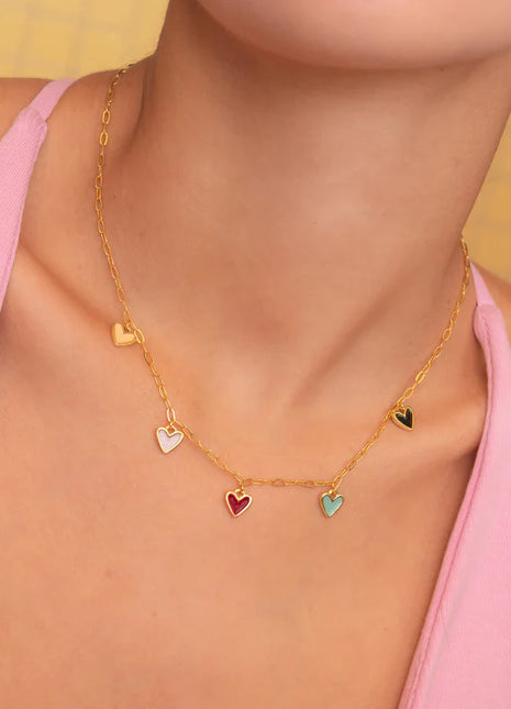 Cadena Multi Corazones