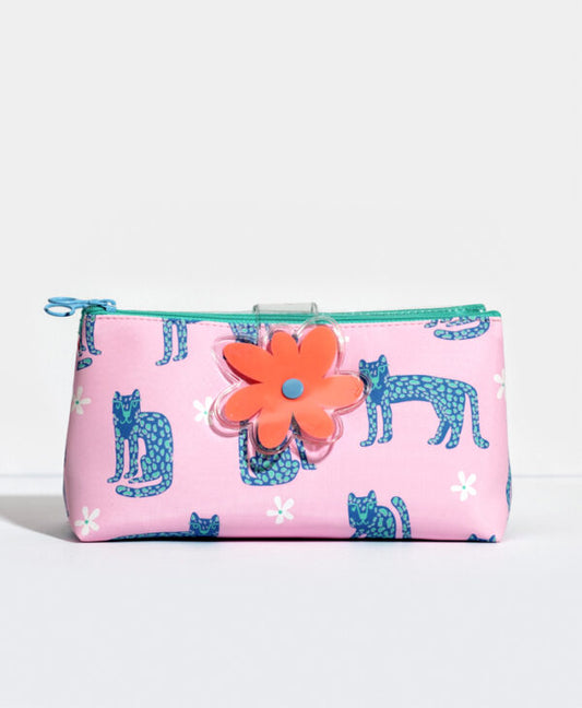 Cartuchera Doble Cat Flower Fasci