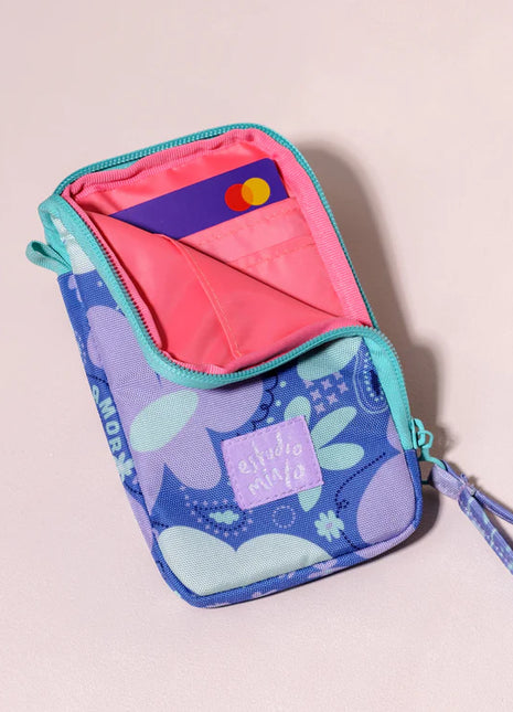 Cell Wallet Bandana Lila
