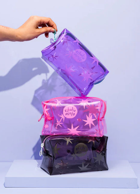 Cosmetiquera Boxy Star Lila