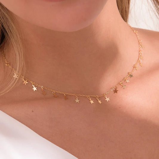 Choker Estrellas + aretes