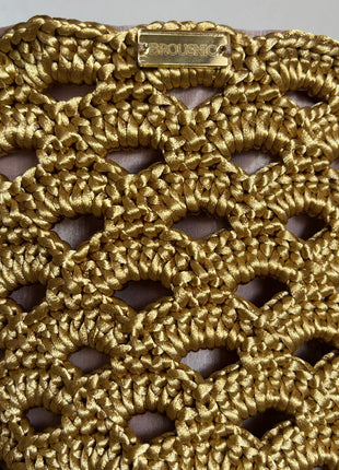 Mochila Abanico Tejida En Hilo de Seda