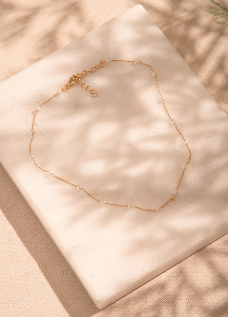 Choker Perlas + Aretes