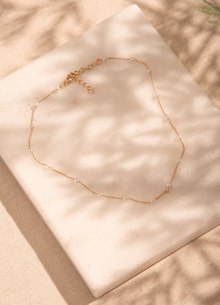 Choker Perlas + Aretes