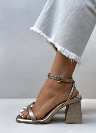 Sandalia Tacon Bronce