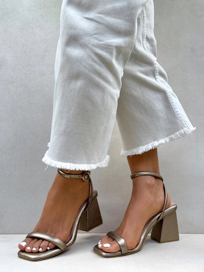 Sandalia Tacon Bronce