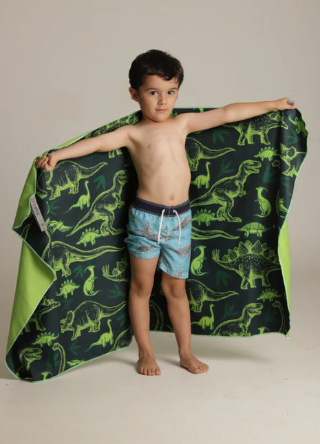 Toalla playera de microfibra Dinosaurios