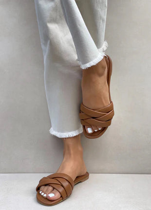 Sandalias Plana Miel