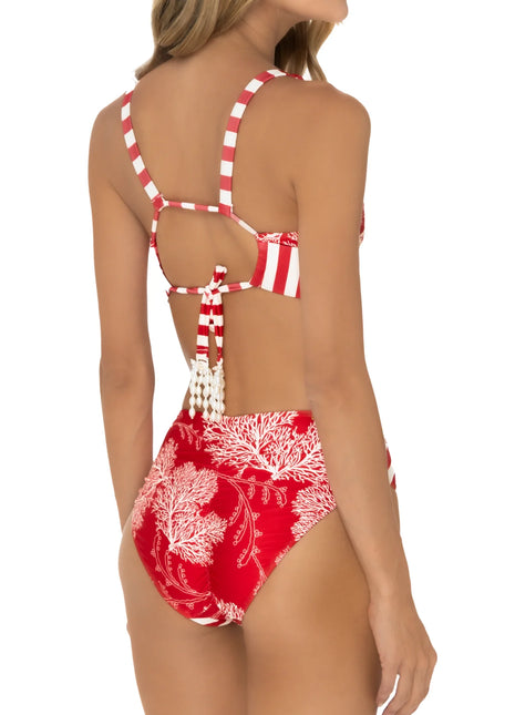 Vestido de BañoTiro alto Bicolor Koralina