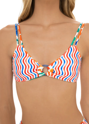 Vestido de Baño con Aros Reversible Eco Seashells