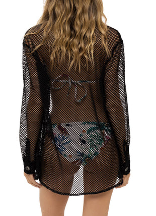 Salida de Baño Malla Negro Mistico