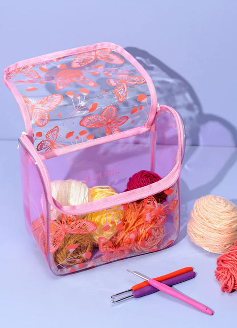 Neceser Crystal Alas Rosa