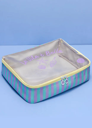Organizador de ropa  stripes lila