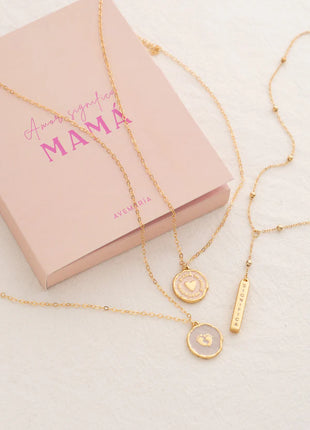 Collar Corbatin Mamá + Aretes