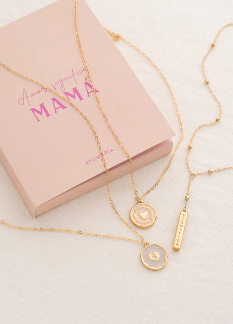 Collar Corbatin Mamá + Aretes