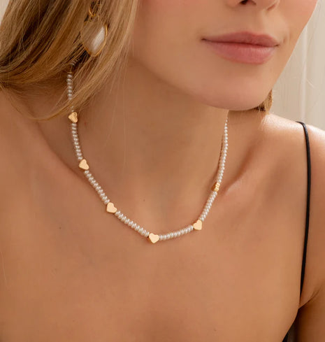 Choker Perla Corazón