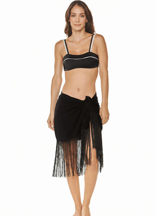 Salida de Baño Pareo Negro Cannon