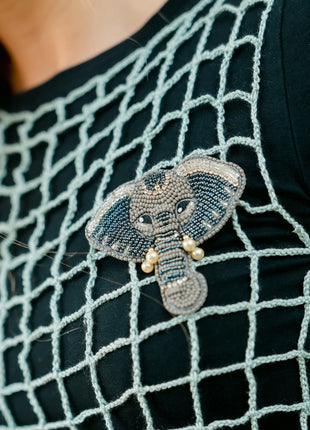 Elephant Brooch