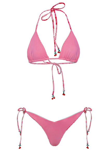 Bikini Strawberry Palm Balmy Sliding Triangle