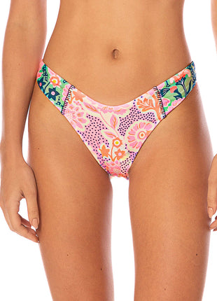 Bikini Blush Floral Portico Lace Up Bralette
