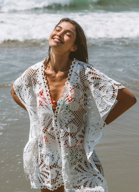 Camisa Ojalillo Marfíl Seashells