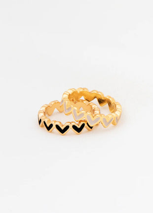 Set Anillo x2 Multicorazones