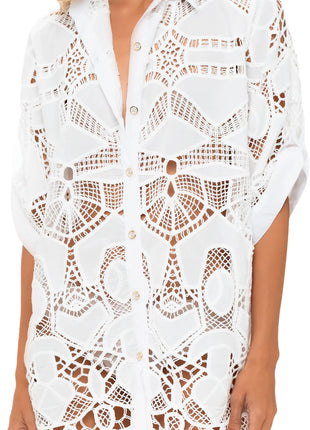 Camisa Ojalillo Marfíl Sparkly