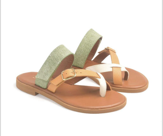 Sandalias  verde Talco