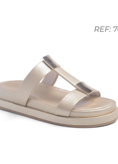 Sandalias Dorado Mate