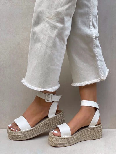 Plataforma Espadrilla Blanco