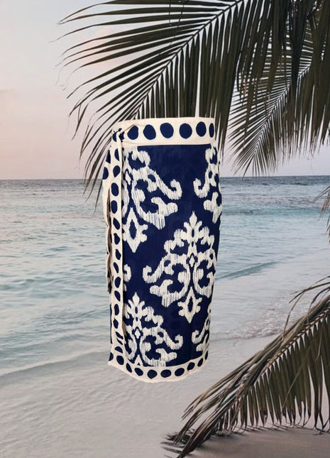 Falda Pareo Damask Azul