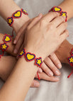 Corazones y estrellas tricolor