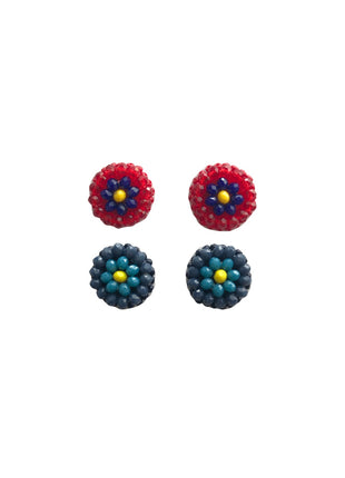 Milan Studs Set X2 - Alma Tricolor