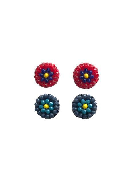 Milan Studs Set X2 - Alma Tricolor