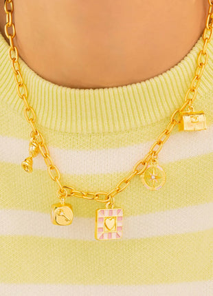 Collar Multicharms Juego De La Vida