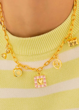 Collar Multicharms Juego De La Vida