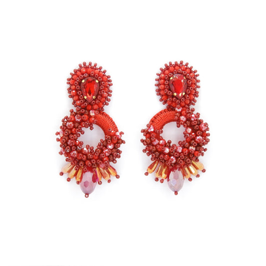 Aretes Ava Rojo