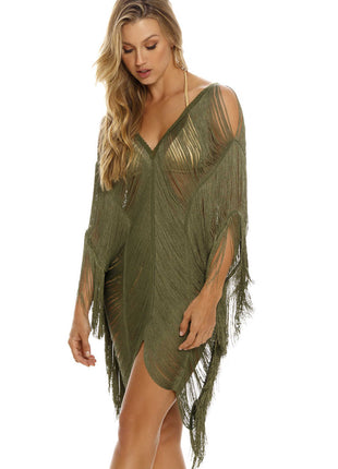 Salida de Baño Corto Flecos Marfil Zula